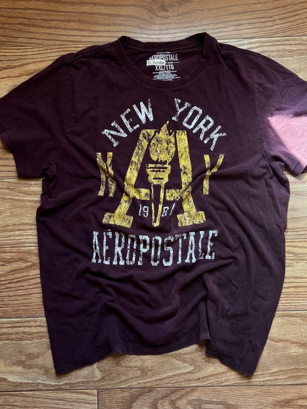 vintage y2k aeropostale graphic tee oversized streetwear grunge skater shirt